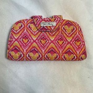 PINK-TOBER Vera Bradley Clementine Pattern Large Hand Wallet with...MICKEY!!